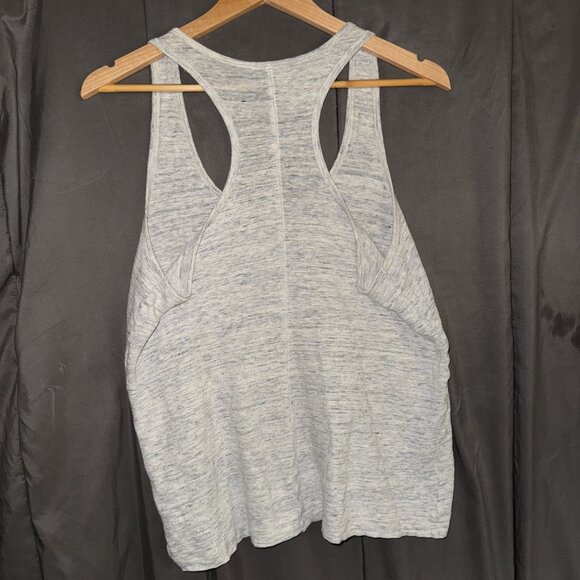 Banana Republic Razor Back Tank Top UNISEX MEDIUM Blouse Gray Relaxed Fit - Picture 4 of 6